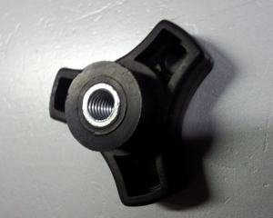 Adjusting knob 3/8" passing